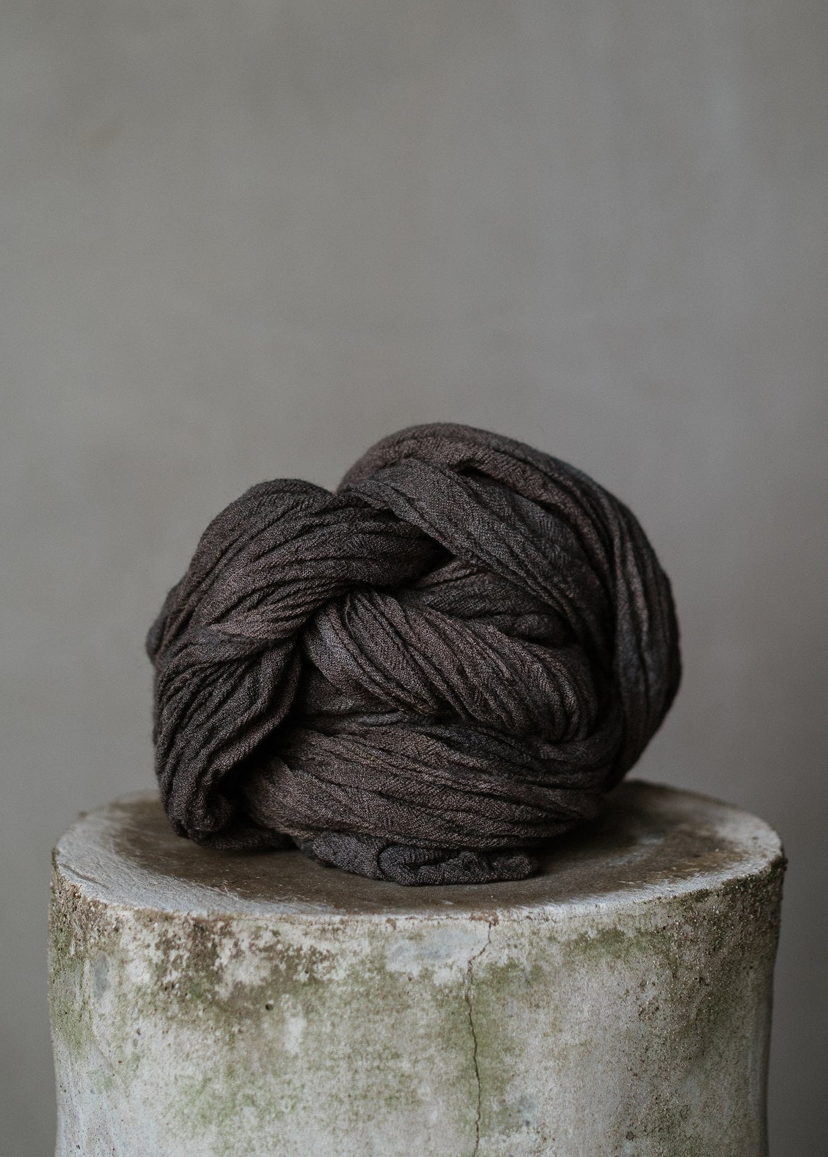PLAIN SCARF - MUD