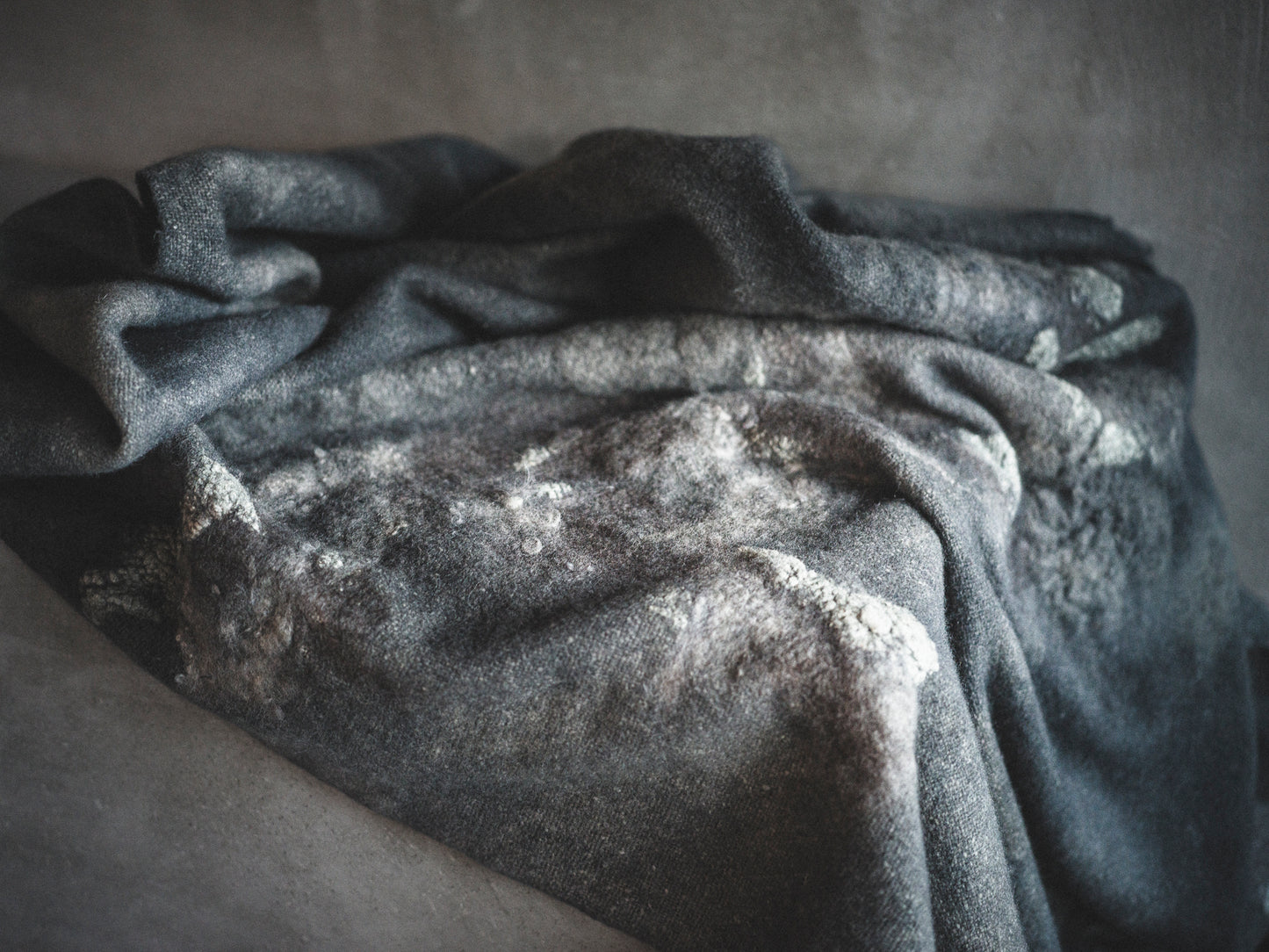 WOOL BLANKET - STONE
