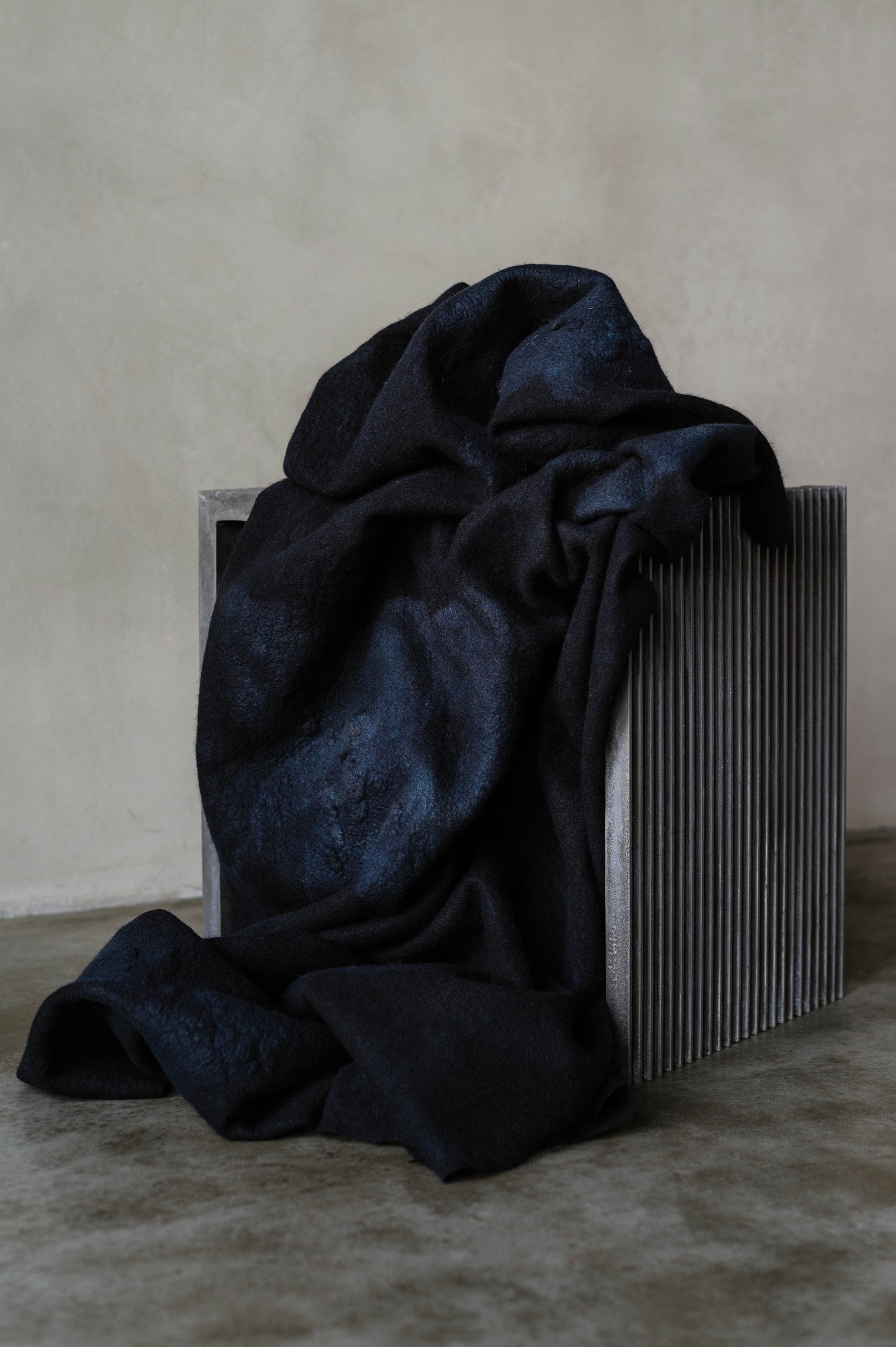 FELTED SCARF CASHMERE & WOOL - INK