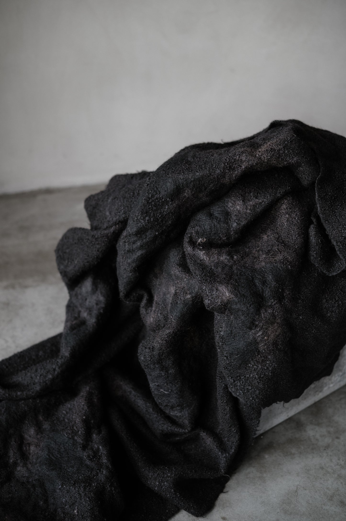 WOOL AND MOHAIR BLANKET - SOIL 1/1