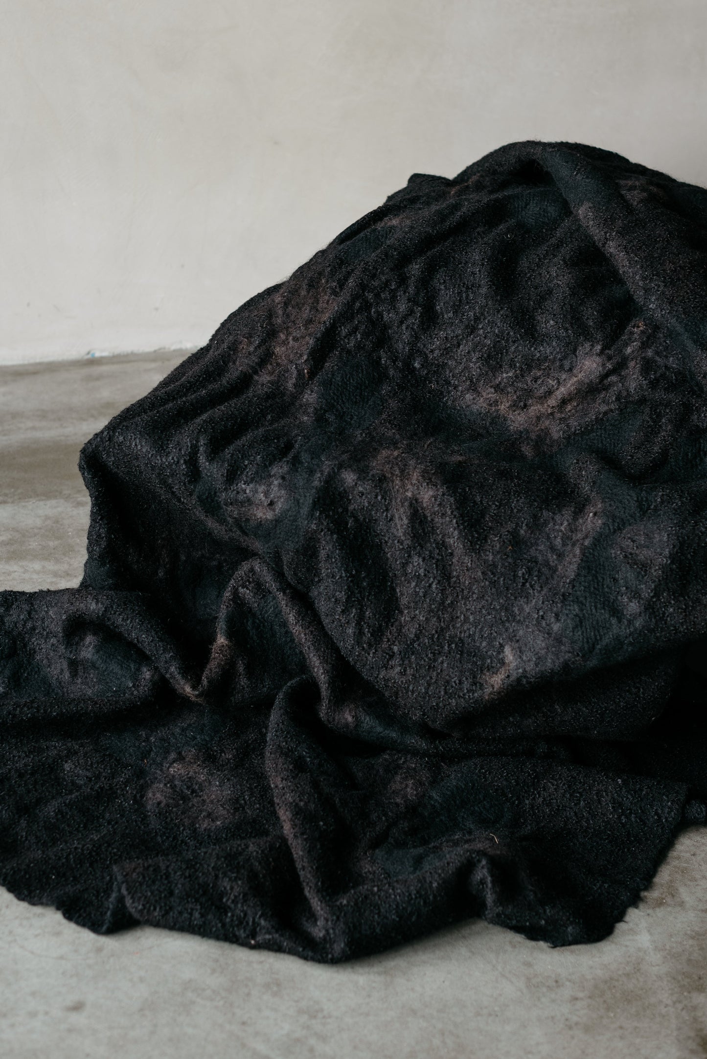 WOOL AND MOHAIR BLANKET - SOIL 1/1